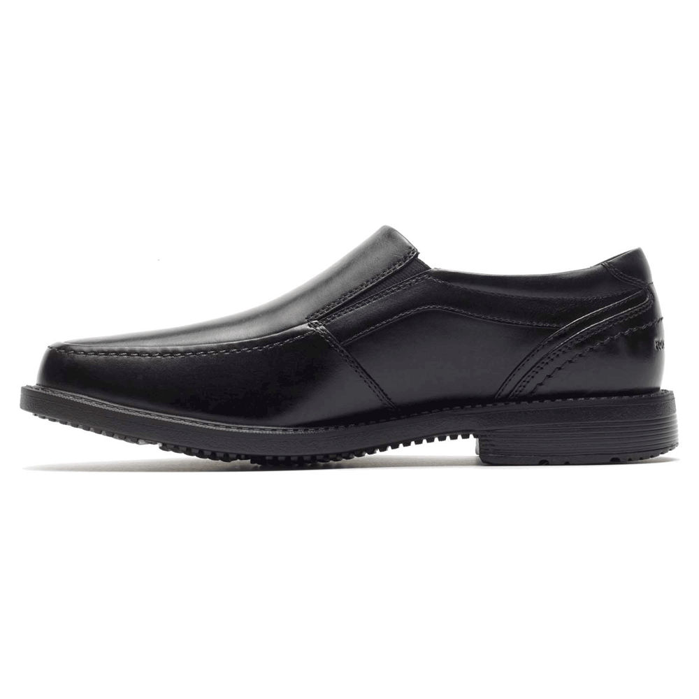 Rockport Mens Style Leader 2 Moc Toe - Slip-On Black - NUY879461